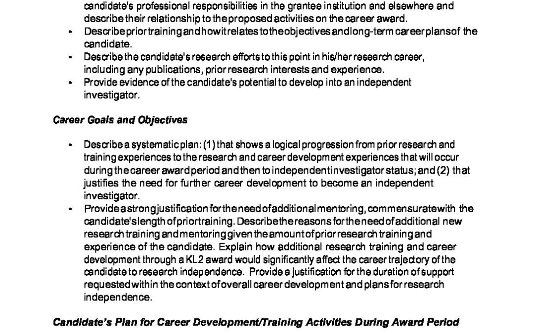 Proposal Guidance and Requirements- Translational Scientist Junior Faculty Scholar Program Final 8 6 2020