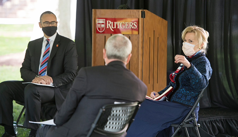 Deborah Birx Calls for Continued Caution Against COVID-19 During Visit to Rutgers